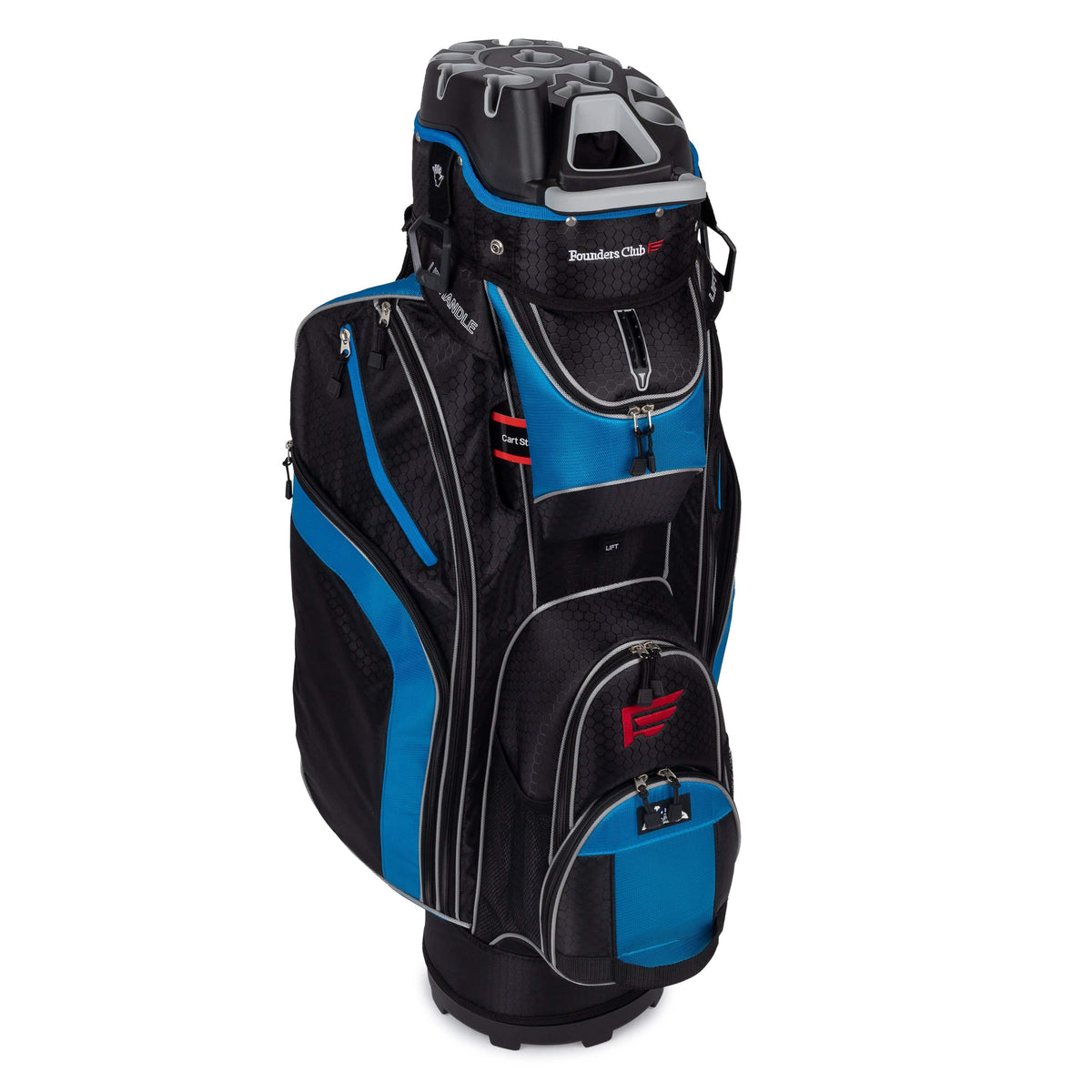 Founders Club 3rd Generation Premium Organizer 14 Way Golf Cart Bag - Aegean Blue
