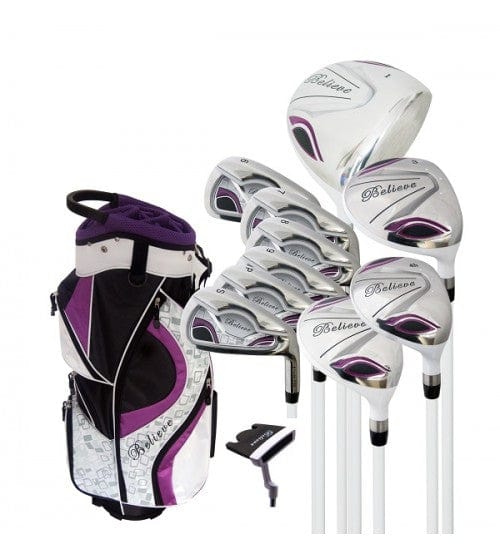 Believe Ladies Complete Golf Set Purple Right-Handed Ladies Taller +1