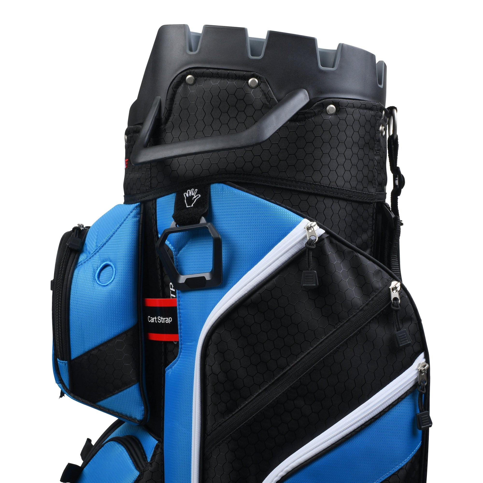 Founders Club 4th Generation Tour Series Club Lock Organizer Golf Cart Bag for Men with 14 Way Anti Rattle Divider Top- Free Snap On Rain Hood-Full Le