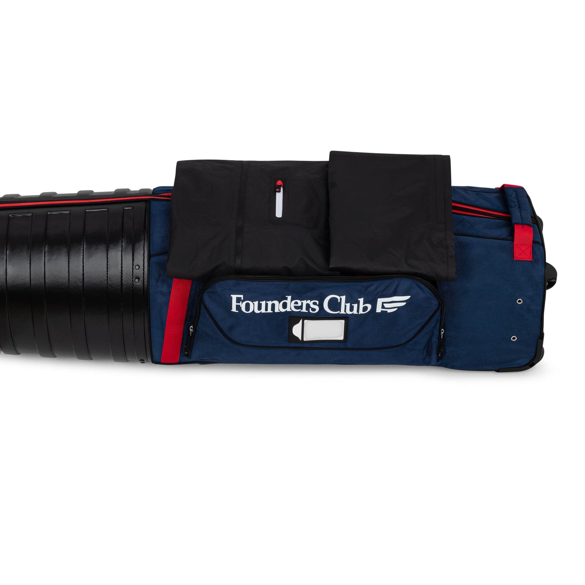 Founders Club Golf Travel Bag with Wheels - Lightweight Travel Cover & Case for Airlines - Club Protection with ABS Hard Top & Standup Pole Stiffening System