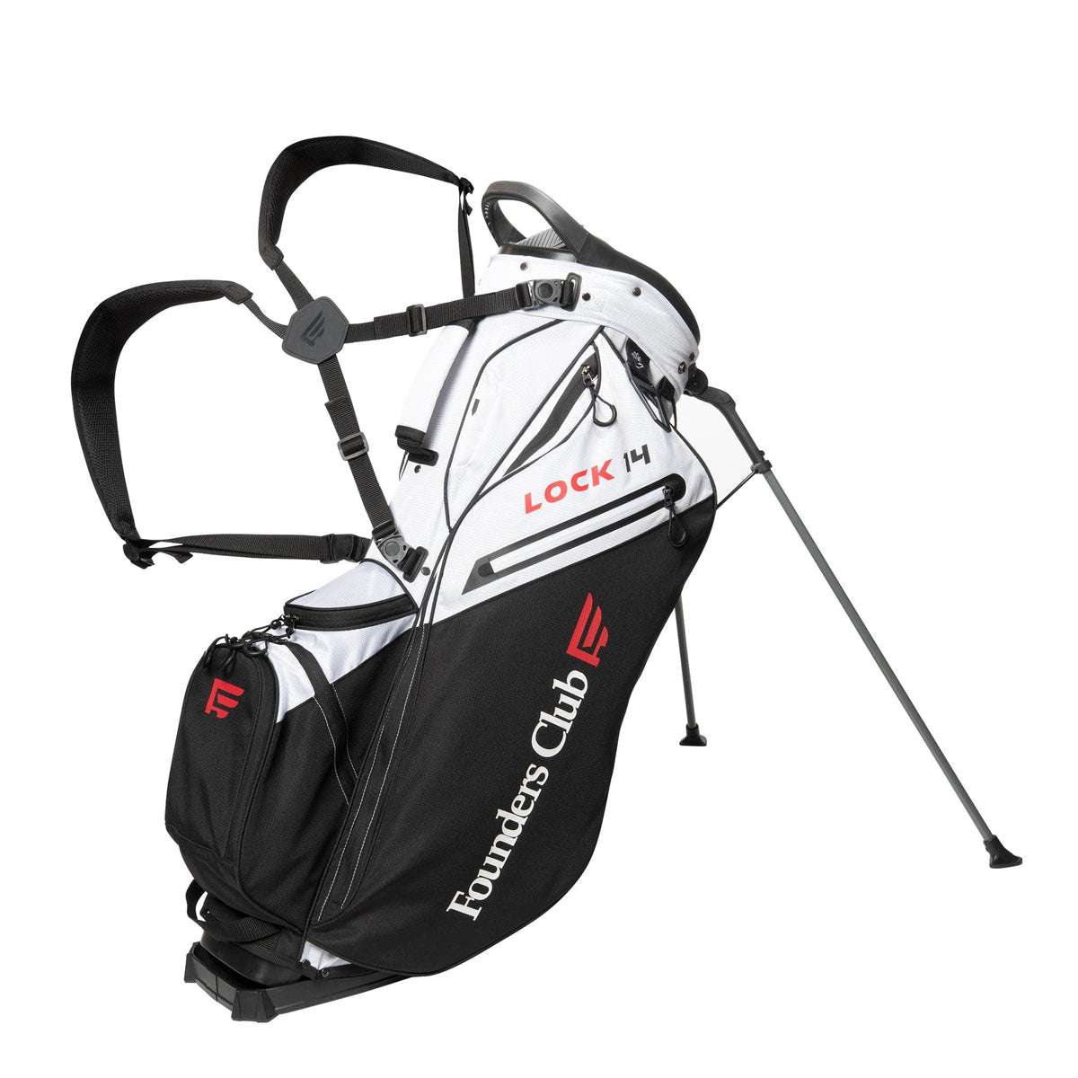 Founders Club Golf Lock 14 Stand Bag with Shaft Lock Top