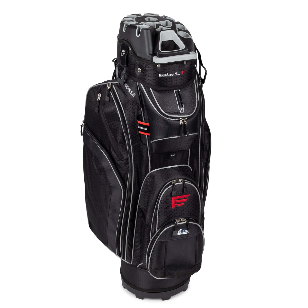 Founders Club Premium Organizer 14 Way Golf Cart Bag - Black