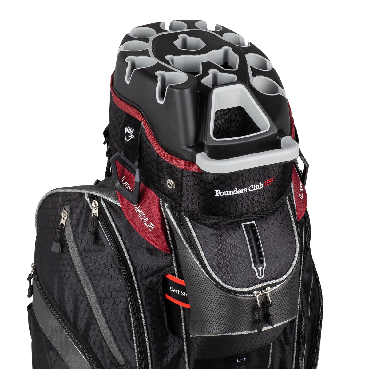 Founders Club Premium Organizer 14 Way Golf Cart Bag - Charcoal