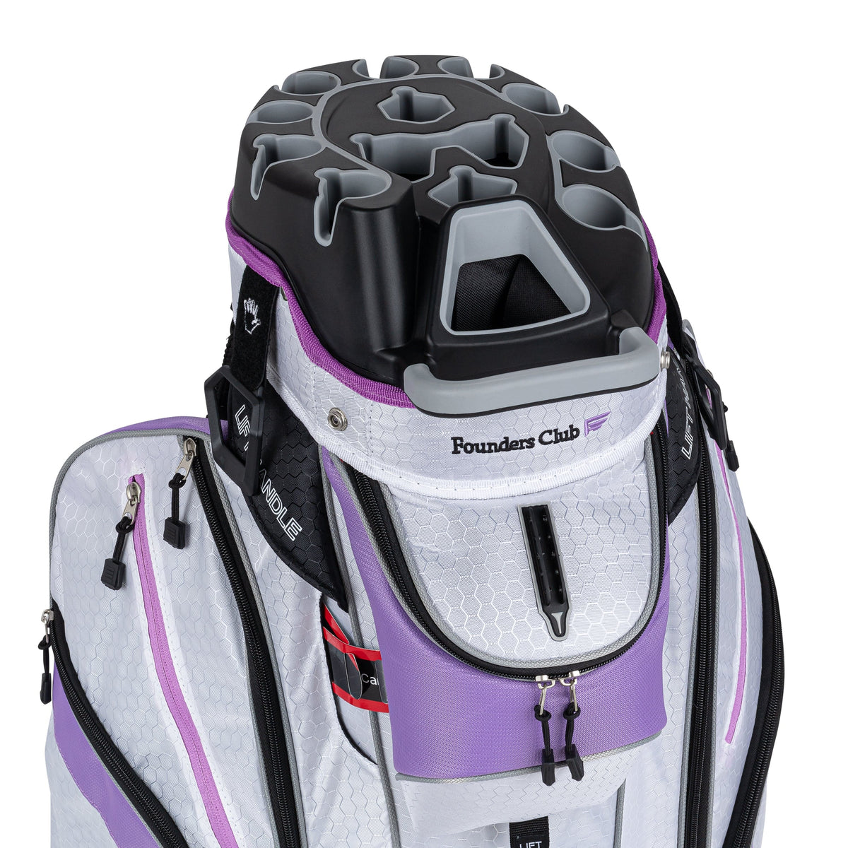 Women&#39;s Founders Club Premium Organizer 14 Way Golf Cart Bag - Purple