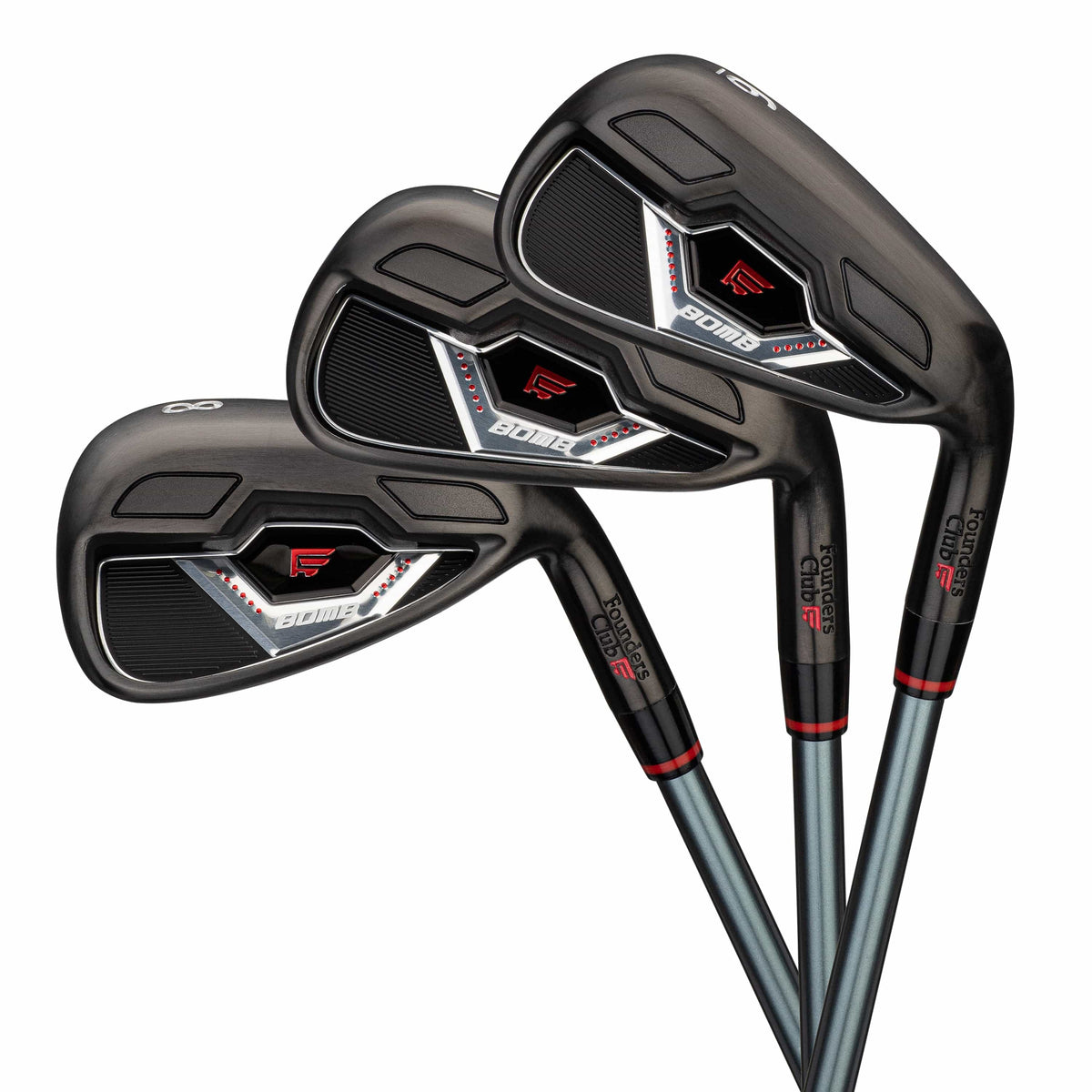 Founders Club Bomb Combo Irons Graphite Golf Set 3-PW Plus Free Sand Wedge