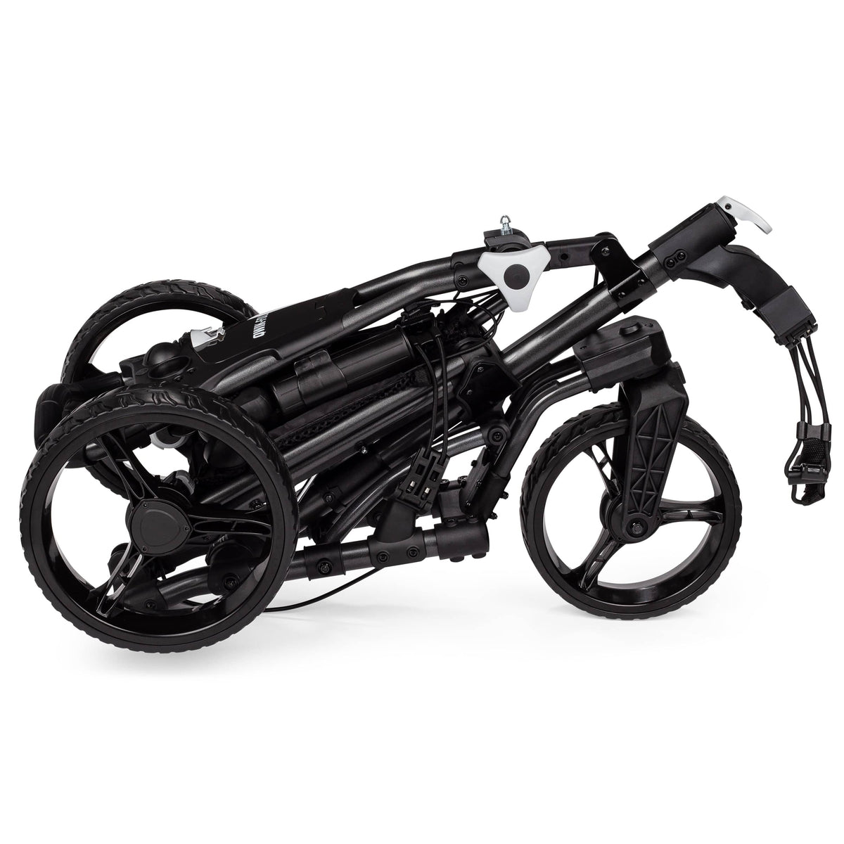 Founders Club Swerve 3 Wheel Golf Cart - Charcoal/Black