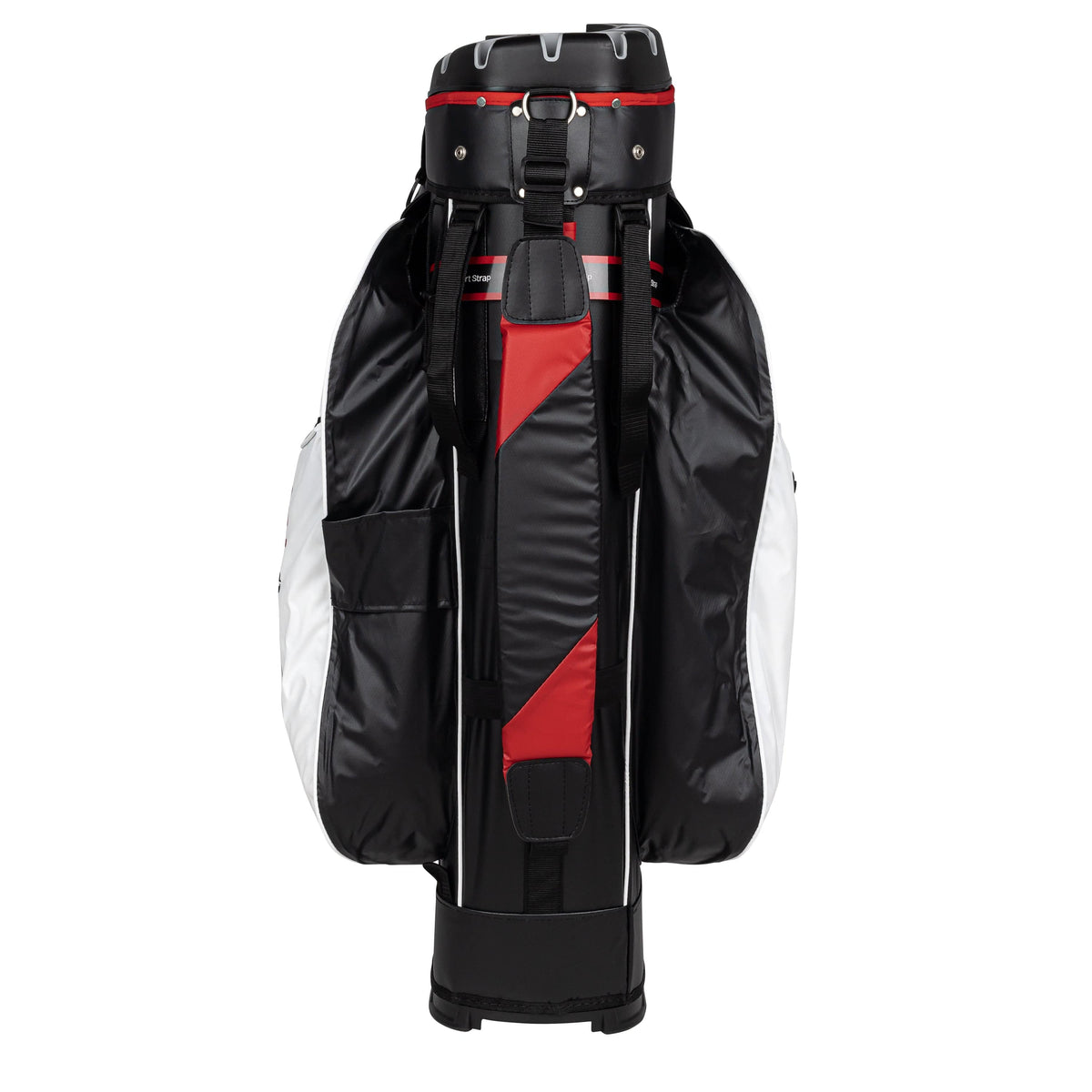 Founders Club Premium Organizer 14 Way Golf Cart Bag - White/Red Waterproof