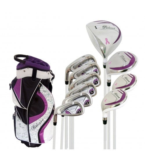 Founders Club Believe Complete Ladies Golf Set - Purple (Left-handed Petite -1&quot;)
