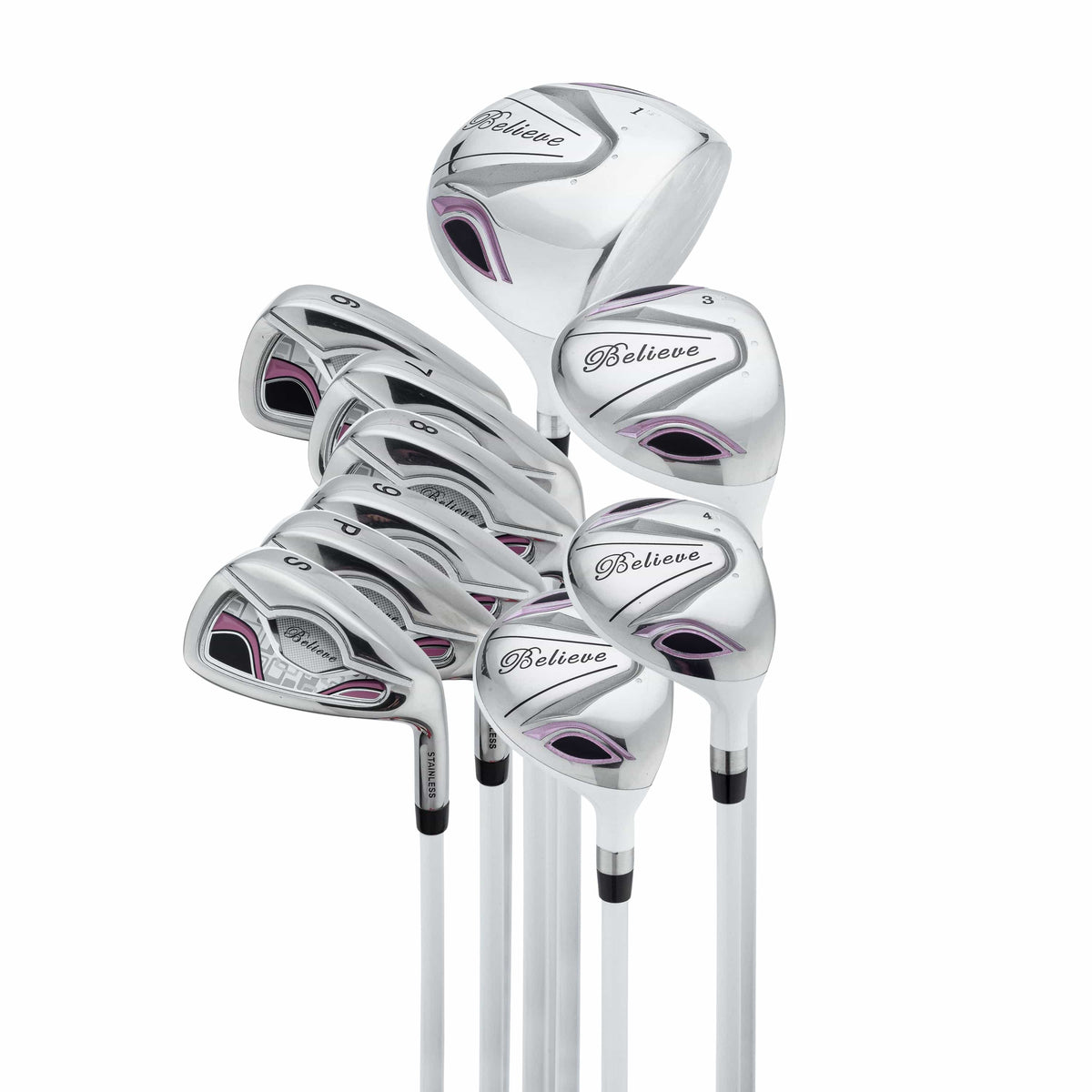 Founders Club Believe Complete Ladies Golf Set - ROSE (Right-handed)