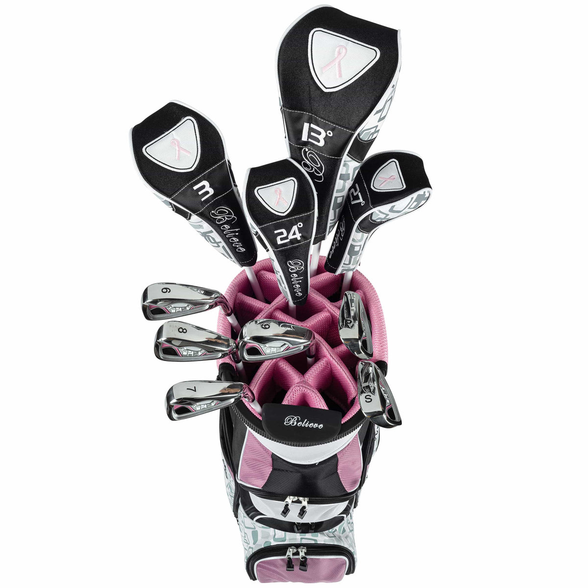 Founders Club Believe Complete Ladies Golf Set - ROSE (Right-handed) Petite -1&quot;