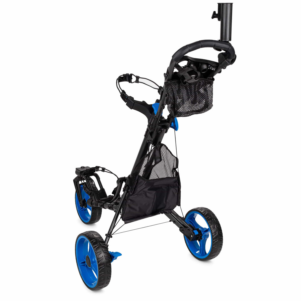 Founders Club Swerve 3 Wheel Golf Cart - Charcoal/Blue